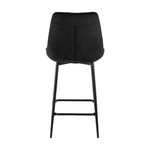 Стул полубарный Флекс велюр черный