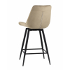 Стул полубарный Флекс с поворотным механизмом велюр капучино