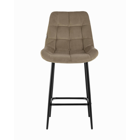 Стул полубарный Флекс велюр капучино