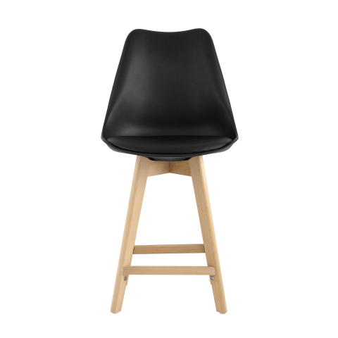 Стул полубарный Frankfurt, черный 4 шт