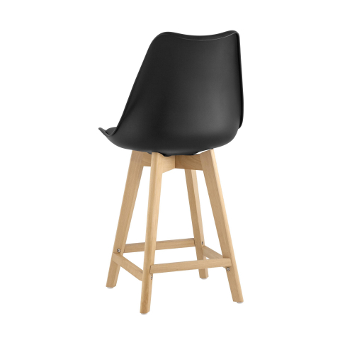 Стул полубарный Frankfurt, черный 4 шт