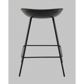 Стул полубарный Фуриоса экокожа чёрный