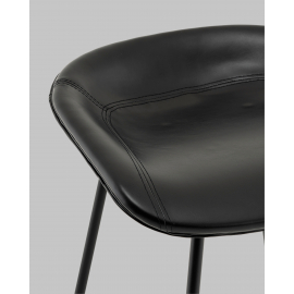 Стул полубарный Фуриоса экокожа чёрный