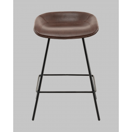 Стул полубарный Фуриоса экокожа коричневый