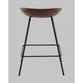 Стул полубарный Фуриоса экокожа коричневый