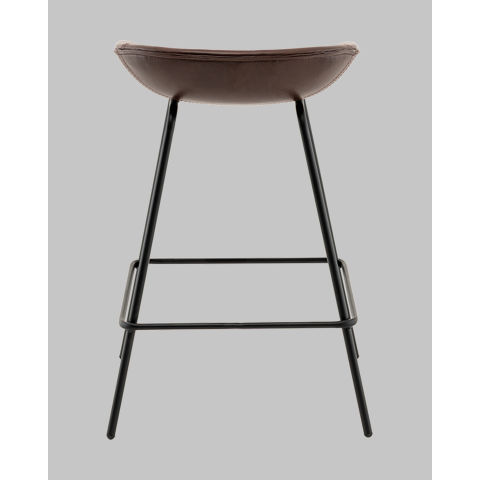 Стул полубарный Фуриоса экокожа коричневый