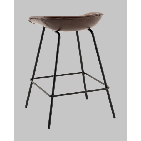 Стул полубарный Фуриоса экокожа коричневый