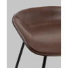 Стул полубарный Фуриоса экокожа коричневый