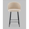 Стул полубарный Ханнингем букле бежевый