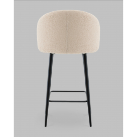 Стул полубарный Ханнингем букле бежевый