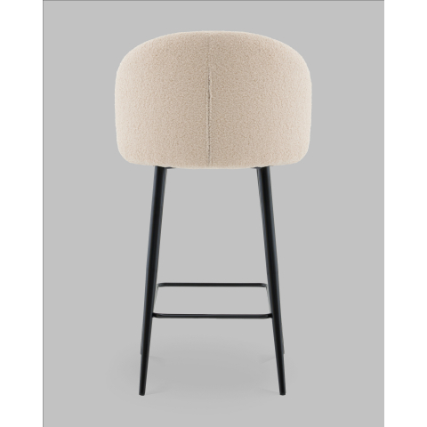 Стул полубарный Ханнингем букле бежевый