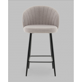 Стул полубарный Ханнингем букле светло-серый