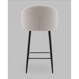 Стул полубарный Ханнингем букле светло-серый