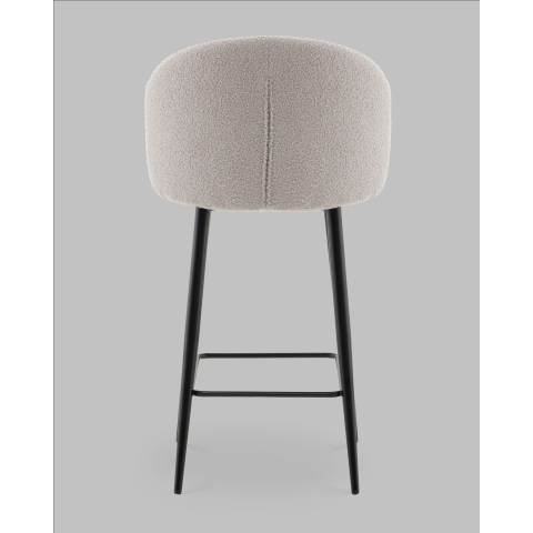 Стул полубарный Ханнингем букле светло-серый