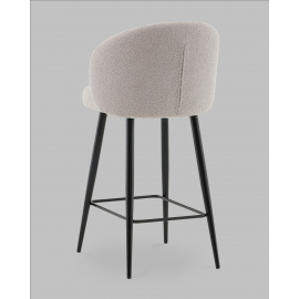 Стул полубарный Ханнингем букле светло-серый