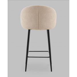 Стул полубарный Ханнингем велюр бежевый