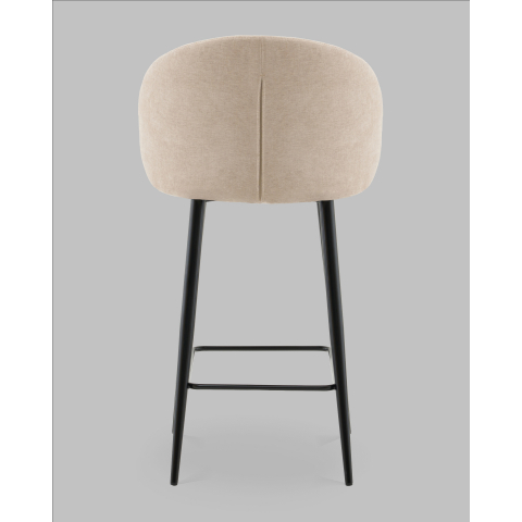 Стул полубарный Ханнингем велюр бежевый