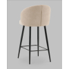 Стул полубарный Ханнингем велюр бежевый