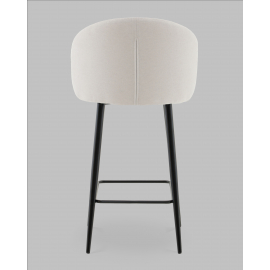 Стул полубарный Ханнингем велюр жемчужный