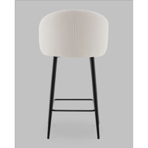 Стул полубарный Ханнингем велюр жемчужный