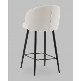 Стул полубарный Ханнингем велюр жемчужный