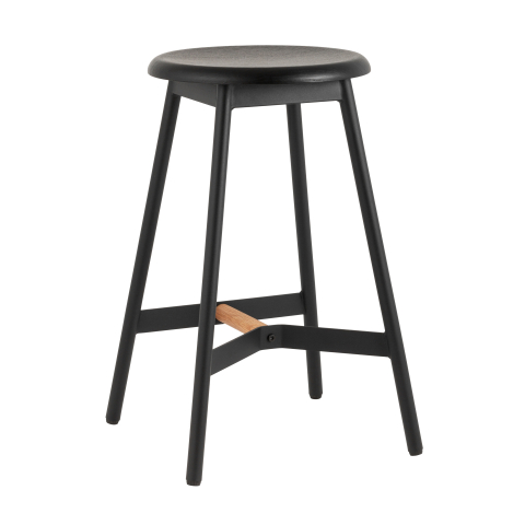 Стул полубарный Knobb, черный 2 шт