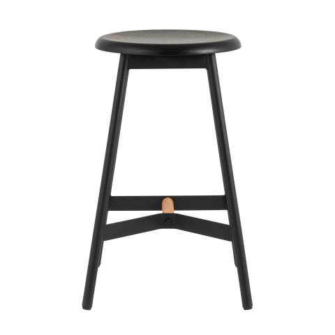 Стул полубарный Knobb, черный 2 шт