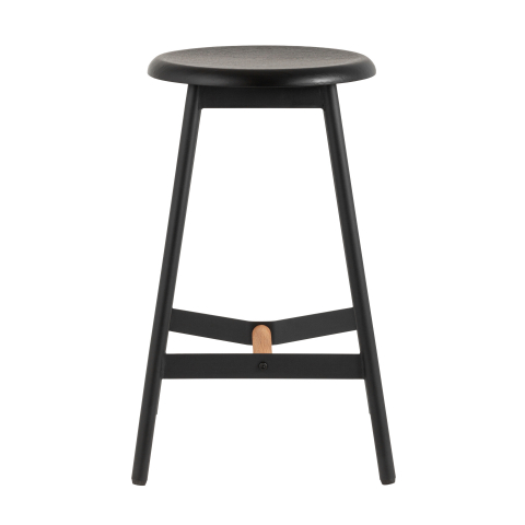 Стул полубарный Knobb, черный 2 шт