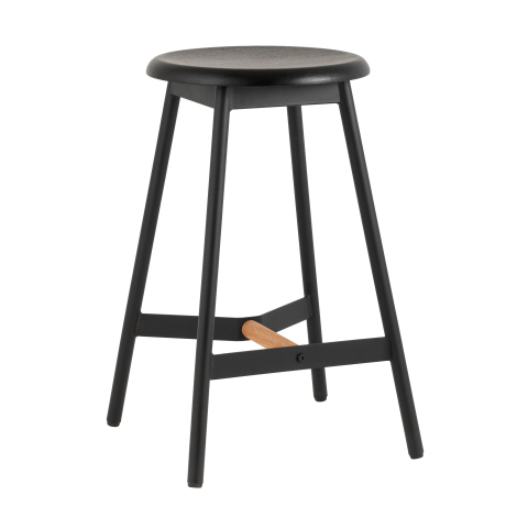 Стул полубарный Knobb, черный 2 шт