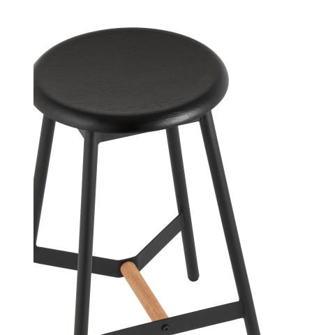 Стул полубарный Knobb, черный 2 шт