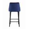 Стул полубарный Коби велюр синий