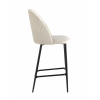 Стул полубарный Логан велюр бежевый