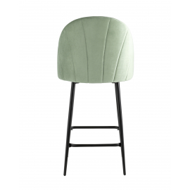 Стул полубарный Логан велюр фисташковый