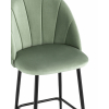 Стул полубарный Логан велюр фисташковый