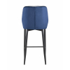 Стул полубарный Лоренс велюр синий