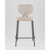 Стул полубарный Masey бежевый с бежевой экокожей