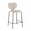 Стул полубарный Masey бежевый с бежевой экокожей