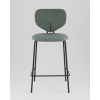Стул полубарный Masey зеленый со светло-зеленой экокожей
