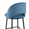 Стул полубарный Меган велюр пыльно-синий