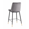 Стул полубарный Мелисса, велюр темно-серый 2 шт