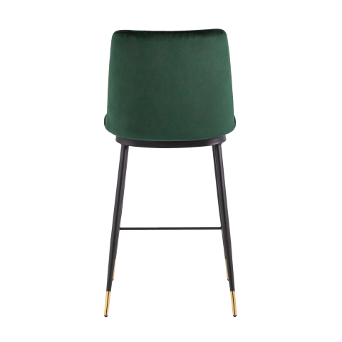 Стул полубарный Мелисса, велюр зеленый 2 шт