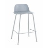 Стул полубарный Mist серо-голубой 4 шт