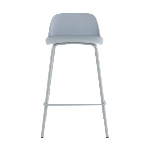 Стул полубарный Mist серо-голубой 4 шт