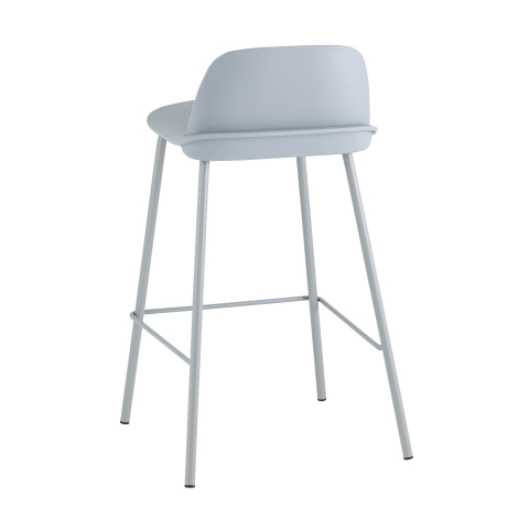 Стул полубарный Mist серо-голубой 4 шт