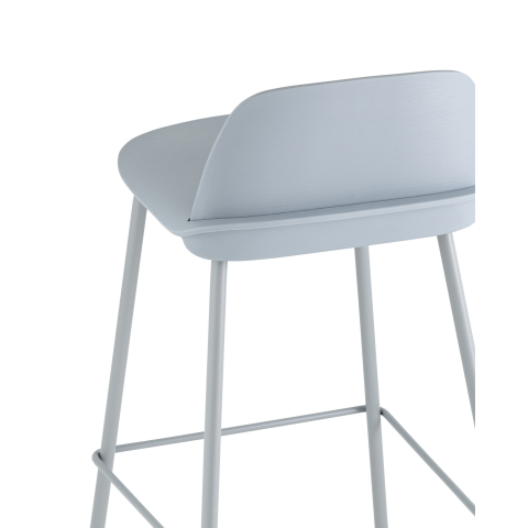 Стул полубарный Mist серо-голубой 4 шт