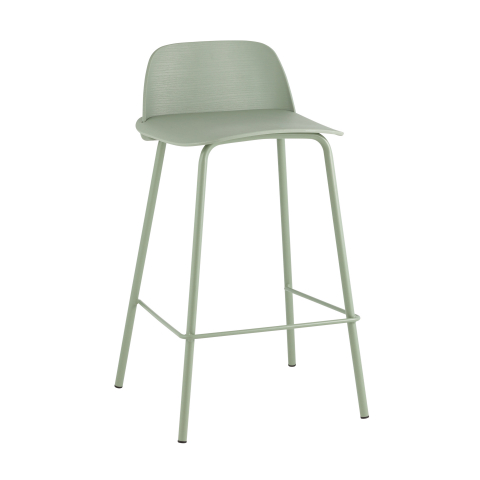 Стул полубарный Mist серо-зеленый 4 шт