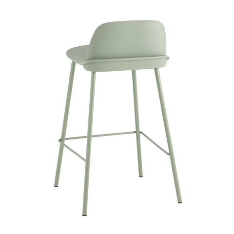 Стул полубарный Mist серо-зеленый 4 шт