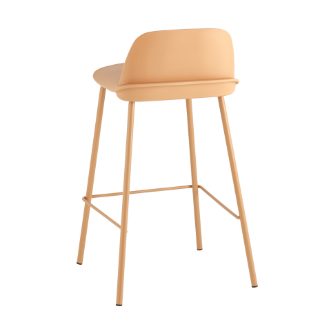 Стул полубарный Mist желтый