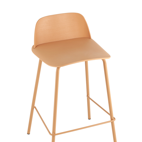 Стул полубарный Mist желтый