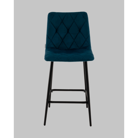 Стул полубарный Одди Diamond велюр синий